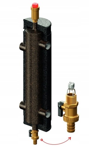 Sprzęgło hydrauliczne ocieplone SHE-OC 55 kW 1cal