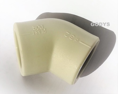 KOLANO ZGRZEWANE PP-R POLIPROPYLEN 45° FI 32 mm
