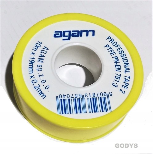 Taśma teflonowa teflon 19MM*0.2MM 15M ATEST GAZ