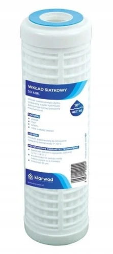 FILTR DO WODY WKŁAD SIATKOWY WIELOKROTNEGO UŻYTKU
