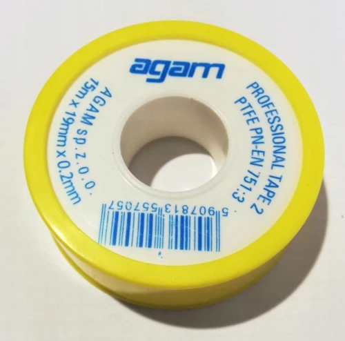 TAŚMA TEFLONOWA PROFESSIONAL2 15M*19MM*0.2MM GAZ